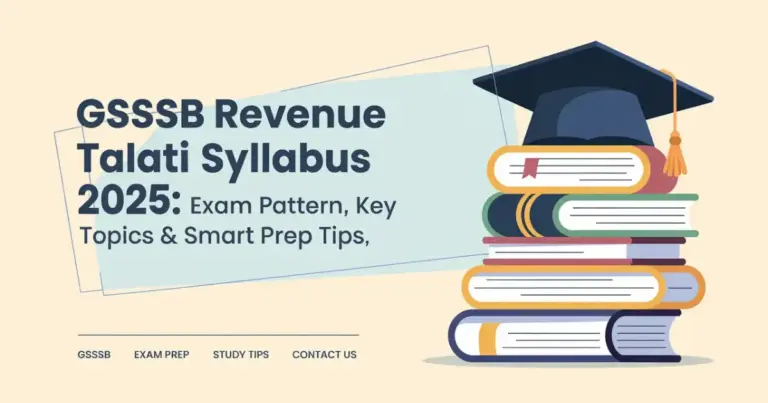 GSSSB Revenue Talati Syllabus 2025