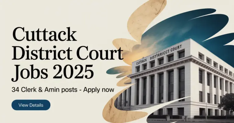 Cuttack District Court Jobs 2025