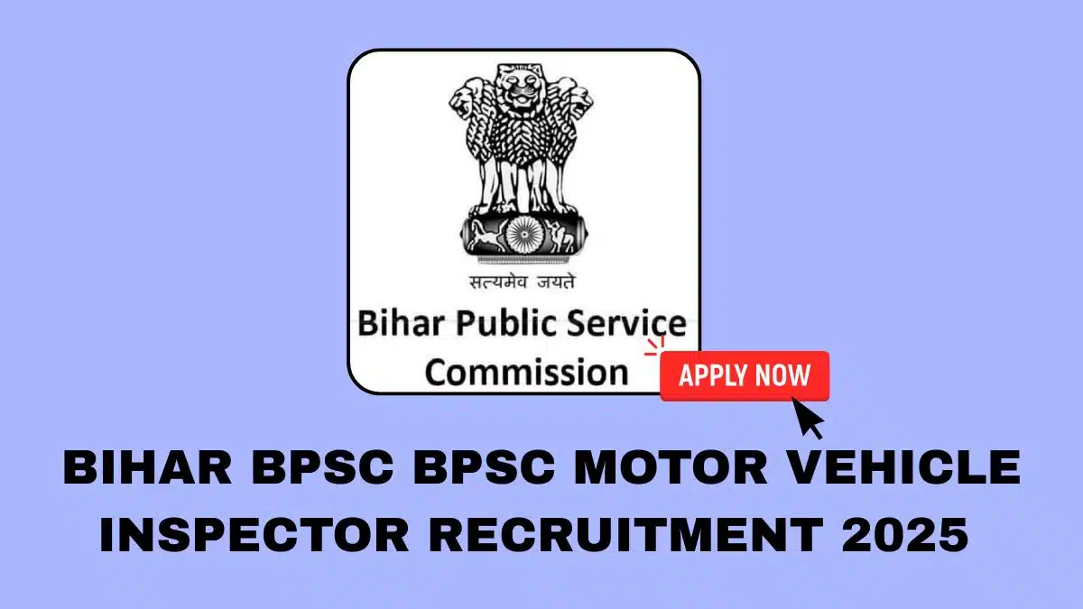 Bihar BPSC BPSC Motor Vehicle Inspector Recruitment 2025