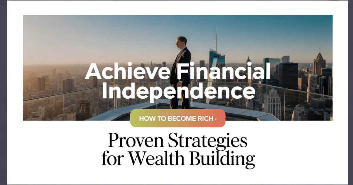 How to Become Rich