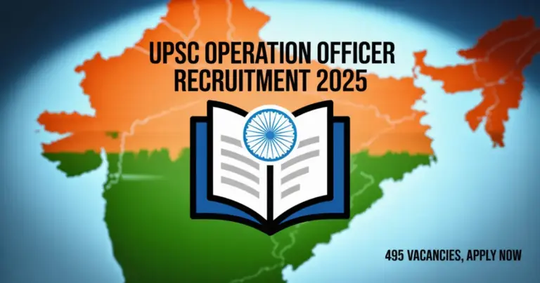 UPSC Operation Officer Recruitment 2025