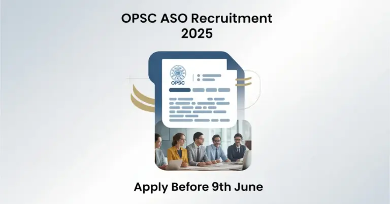OPSC ASO Recruitment 2025