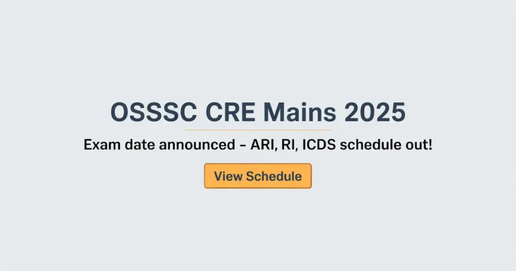OSSSC ARI Exam